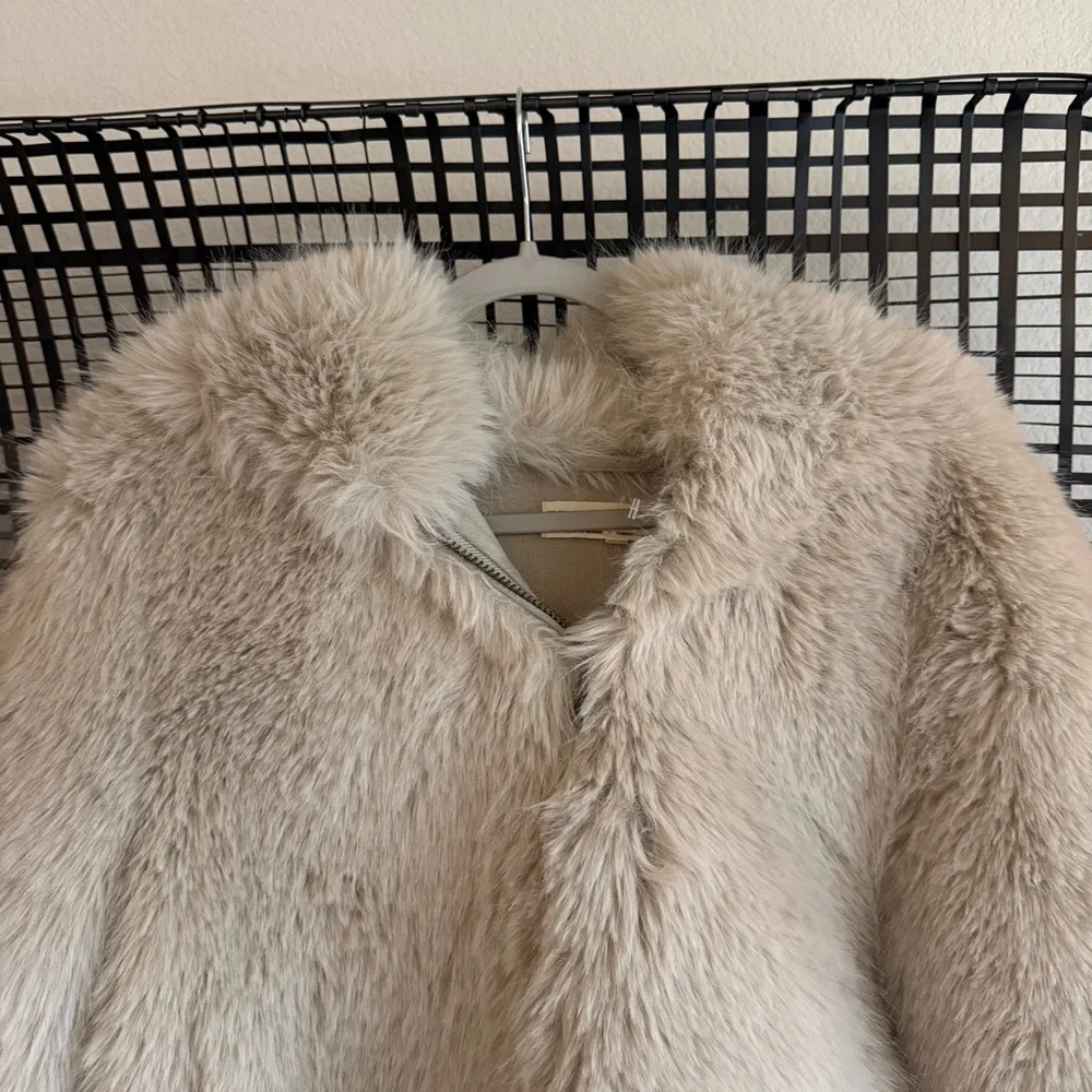 Free people Louder Please Hooded Faux Fur Jacket - Picture 6 of 11